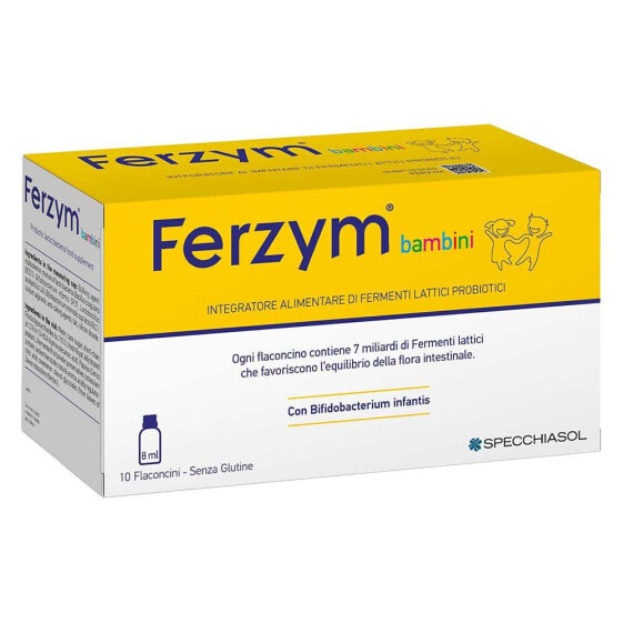 SPECCHIASSOL Ferzym Plus Junior Enzymes And Digestive Aids 10 Vials