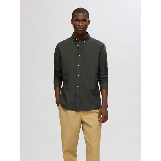 SELECTED Regrick Oxford Flex long sleeve shirt