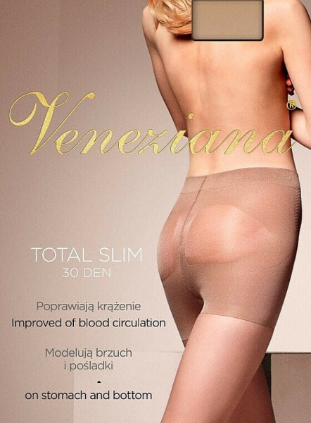 Strumpfhose für Damen Total Slim 30 Den visone - Veneziana 3