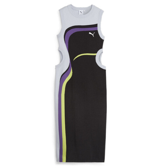 Puma 372.5 Sleeveless Maxi Dress Womens Black Casual 62458601