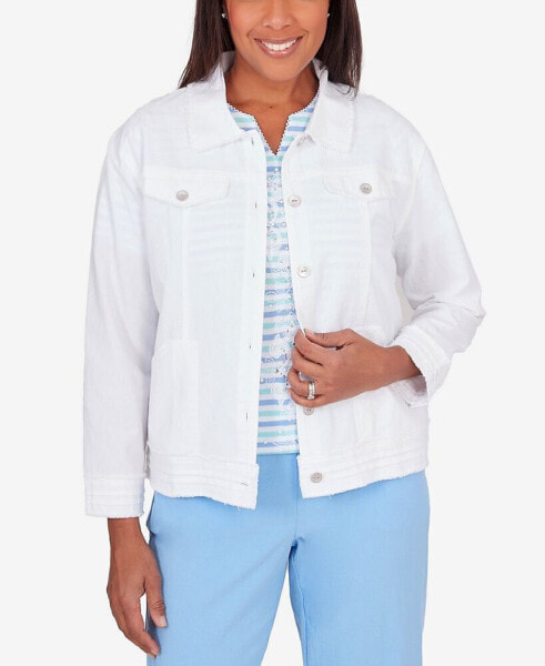 Petite Hyannisport Fringe Jacket