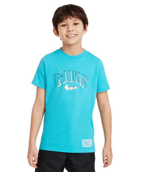 Big Boys Sportswear Crewneck Cotton Stars Graphic T-Shirt