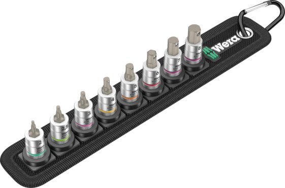 Wera Belt A 2 - Socket set - 1/4" - Metric - 8 head(s) - 3,4,5,6,7,8 mm