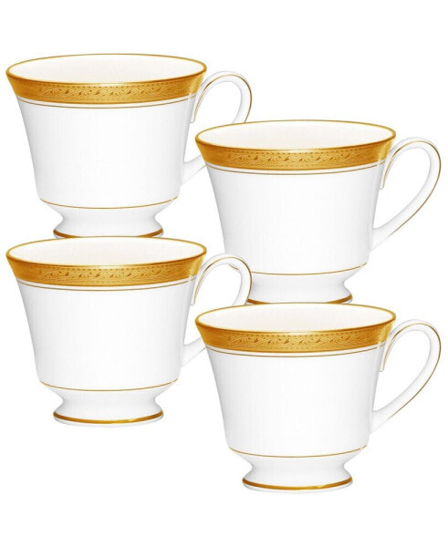 Crestwood Gold Set of 4 Cups, Service For 4