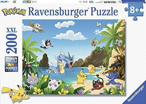 Ravensburger Ravensburger - 12840 - Puzzle attrapez-Les all Pokmon 200 szt.