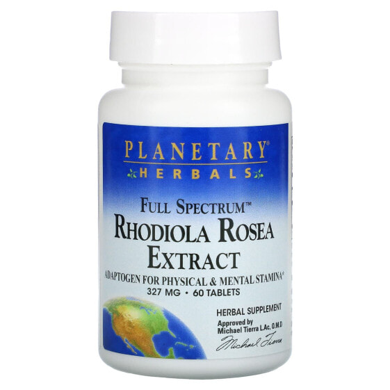 Full Spectrum™ Rhodiola Rosea Extract, 655 mg, 60 Tablets (327 mg per Tablet)