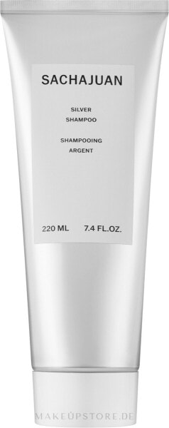 Anti-Gelb Shampoo für blondes, blondiertes oder graues Haar - Sachajuan Stockholm Silver Shampoo 220 ml