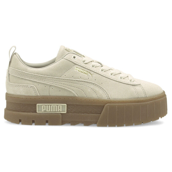 Puma Mayze Platform Womens Beige Sneakers Casual Shoes 38078406