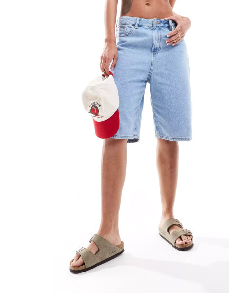 JJXX baggy denim shorts in light wash