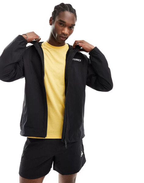 adidas Terrex outdoors waterproof jacket in black