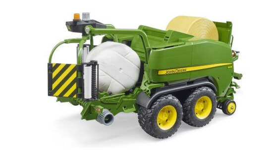 John Deere Rundballen-Presswickelkombi.