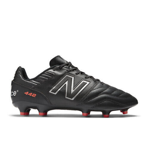 New Balance Unisex 442 PRO FG V2 NON KL Black/White/Red Size M10.5 / W12 D