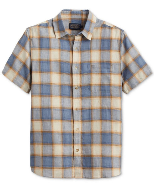 Men's Dawson Plaid Short Sleeve Button-Front Shirt