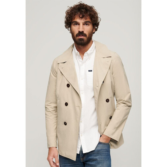 SUPERDRY Merchant Twill Pea Coat