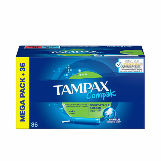 Супер тампоны Tampax Compak 36 штук