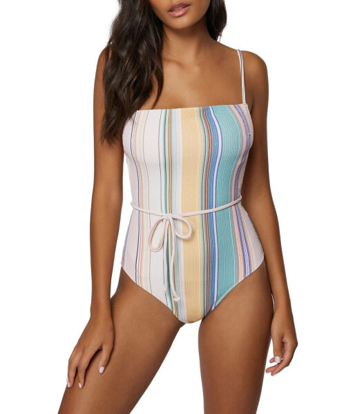 O'NEILL 293044 Womens Swim Baja Stripe Marbella Active, Multi Colored, Size XS