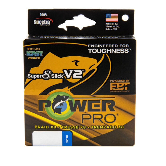 PowerPro Super 8 Slick V2 Braided Fishing Line - Marine_Blue - 40lb - 150yd (...