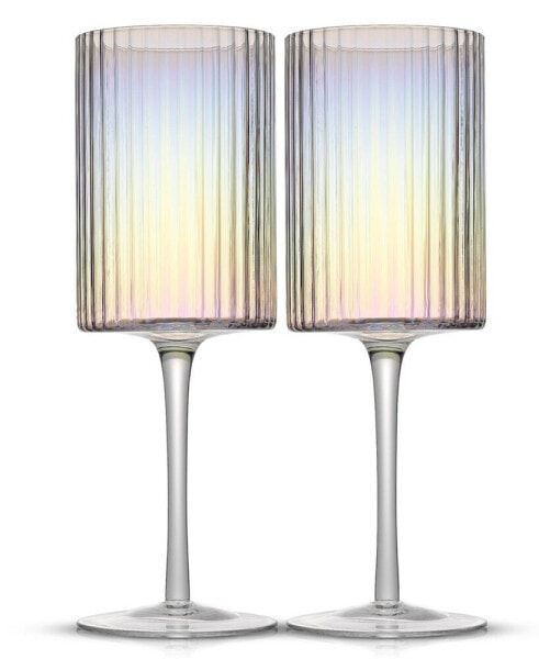 Christian Siriano Chroma Iridescent Red Wine Glasses