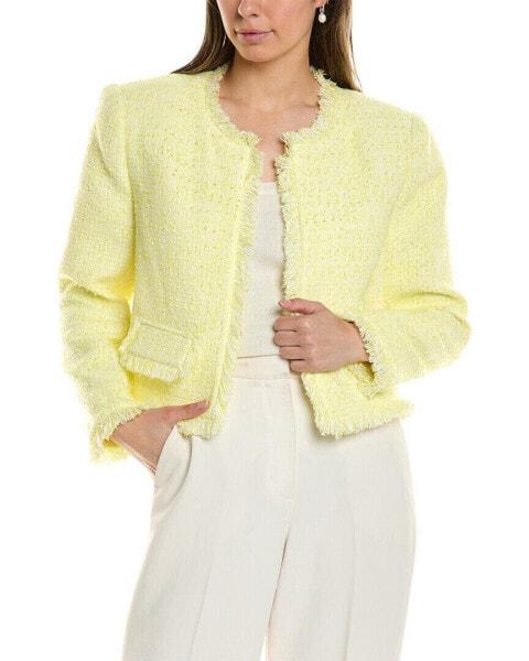 Bcbgmaxazria Boucle Jacket Women's Yellow L