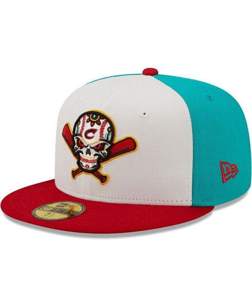 Men's White, Red Veleros De Columbus Copa De La Diversion 59Fifty Fitted Hat