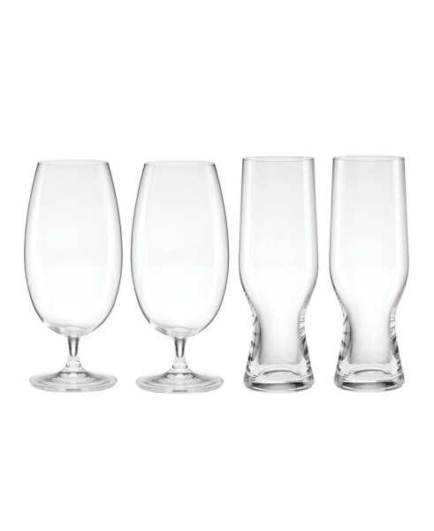 Tuscany Classics Assorted Beer Glass Set, 4 Piece