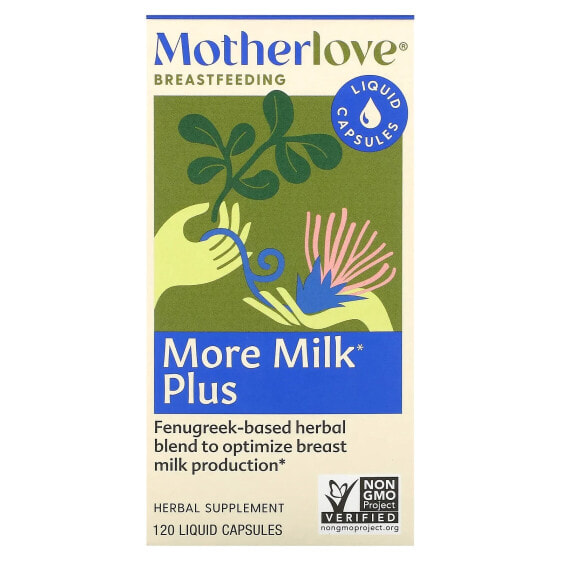 Motherlove, More Milk Plus, 120 жидких капсул