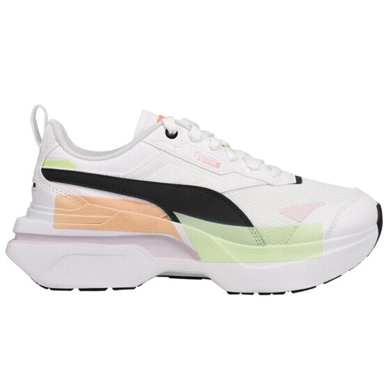 Puma Kosmo Rider Mis Lace Up Womens White Sneakers Casual Shoes 38485601