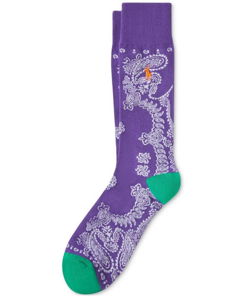 Men's Bandana-Print Slack Socks