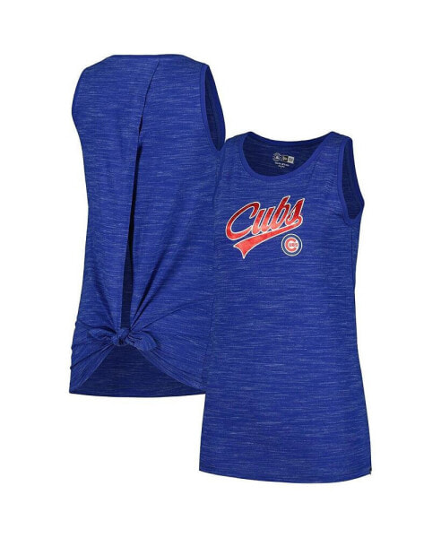 Women's Royal Chicago Cubs Space-Dye Active Tank Top