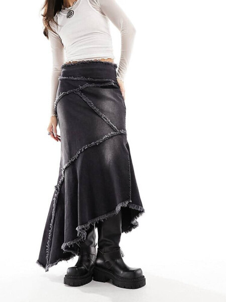 COLLUSION Iconic denim skirt