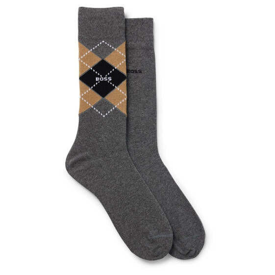 BOSS Rs Argyle Col Cc 10254301 socks 2 pairs