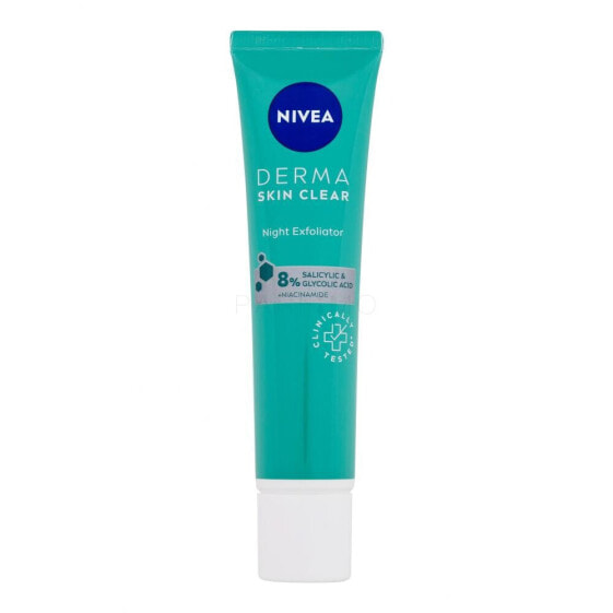 Nivea Derma Skin Clear Night Exfoliator 40 ml peeling für Frauen