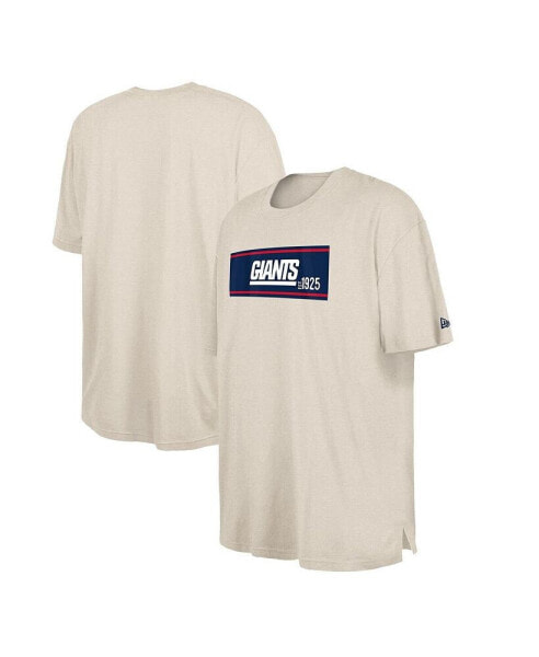 Men's Cream New York Giants Third Down Big Tall Historic T-Shirt