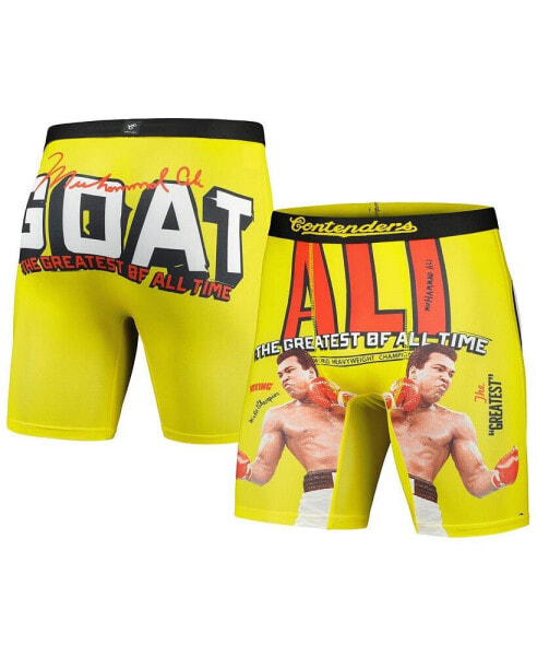 Men's Yellow Muhammad Ali The Greatest Boxer Briefs