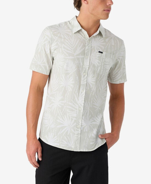 Men's Trvlr Short Sleeve Printed Button-Front Performance Shirt