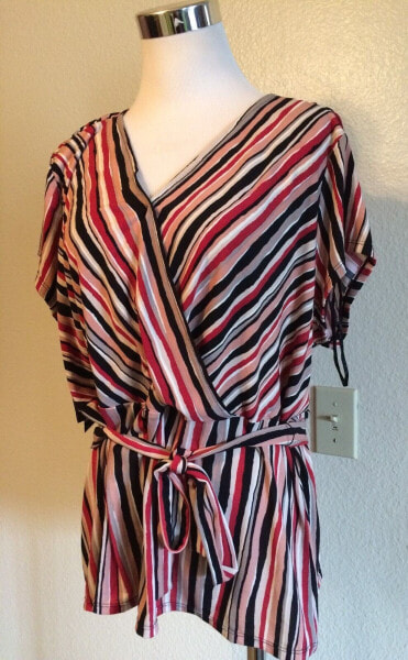 Блуза Alfani Striped V Neck size 12