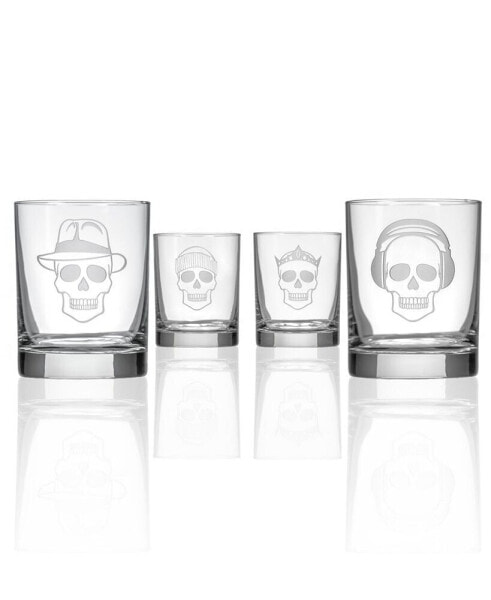 Numbskulls Double Old Fashioned 14Oz - Set Of 4 Glasses