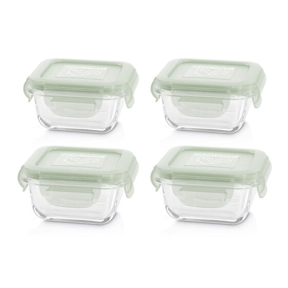 MINILAND Set 4 Natursquare Containers Chip