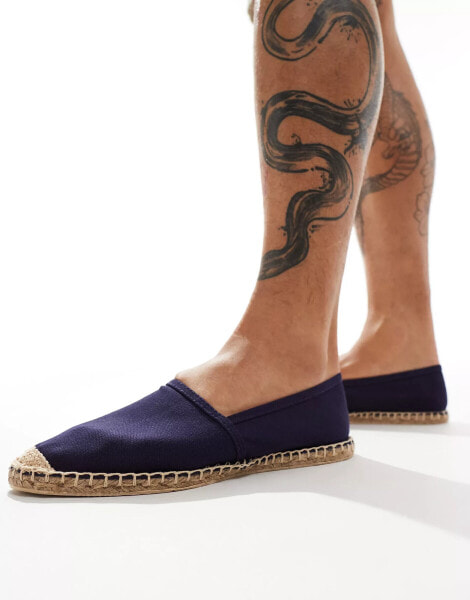 London Rebel X slip on espadrilles in navy