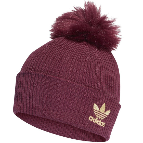 Adidas Faux Fur Pompom Beanie