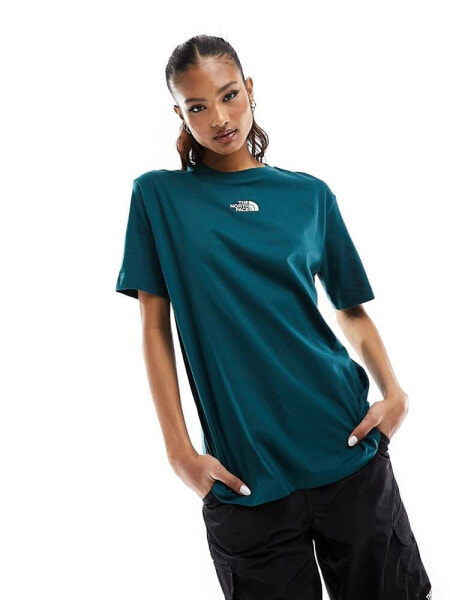 The North Face Oversized heavyweight t-shirt in green Exclusive at ASOS