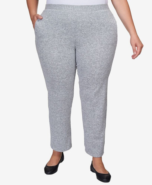 Plus Size Comfort Zone Comfort Fit Knit Short Length Pants