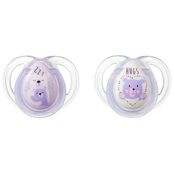 TOMMEE TIPPEE Night Time Pacifiers X2