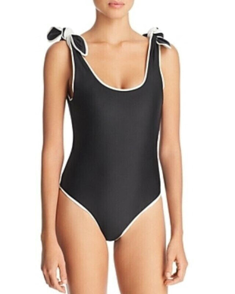 Paper London 262910 Women Ricki Baker One Piece Swimsuit Blcak/Ivory Size Small