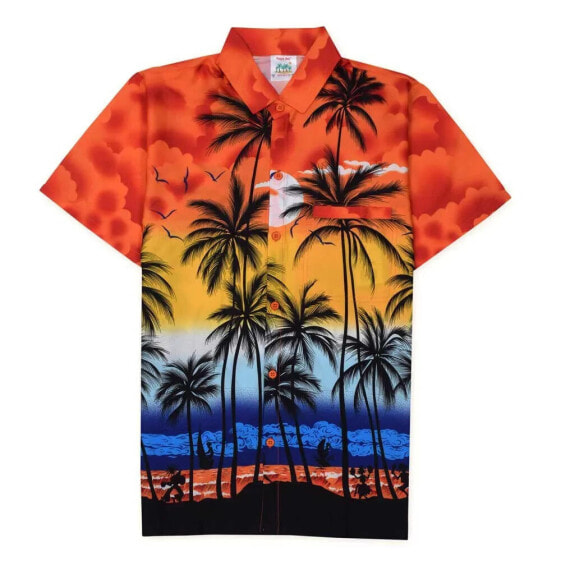 HAPPY BAY The palms classic short sleeve shirt