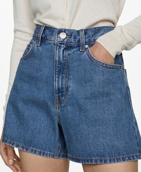 Women's High-Rise Denim Shorts