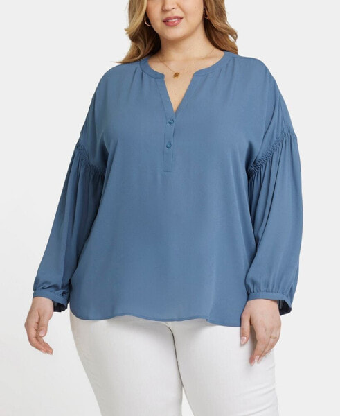 Plus Size Paulina Peasant Blouse