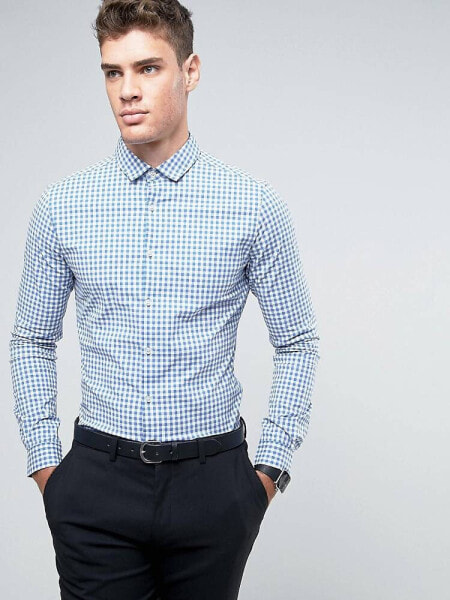 ASOS Smart Skinny Gingham Check Shirt