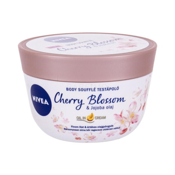 Nivea Body Soufflé Cherry Blossom & Jojoba Oil 200 ml körpercreme für Frauen