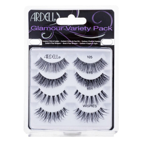 Ardell Glamour 105 1 St. falsche wimpern für Frauen Falsche Wimpern Glamour 1 Paar + Falsche Wimpern Glamour 415 1 Paar + Falsche Wimpern Glamour 601 1 Paar + Falsche Wimpern Glamour Wispies 1 Paar